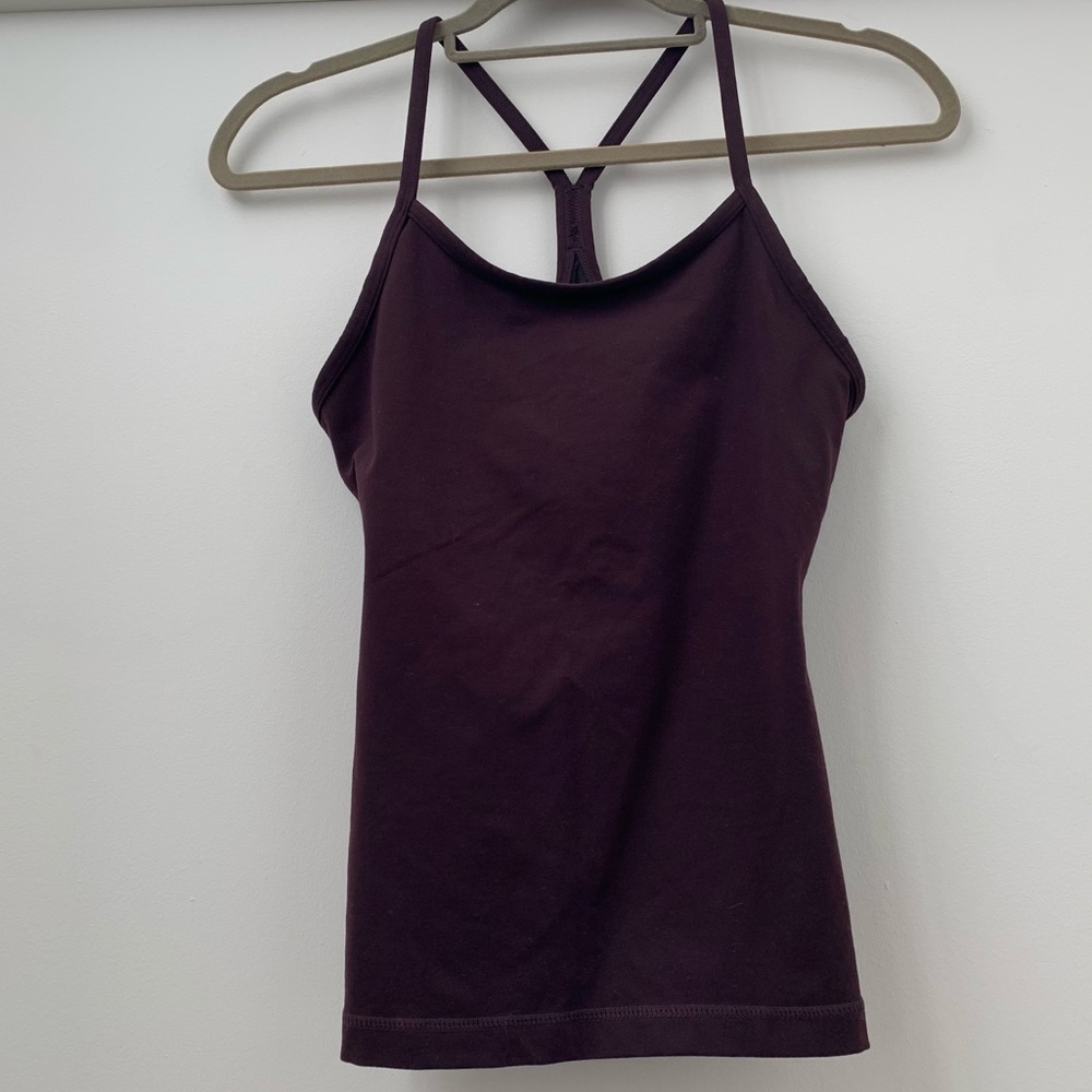 Aritzia Parklife Plum Racerback Tank Top